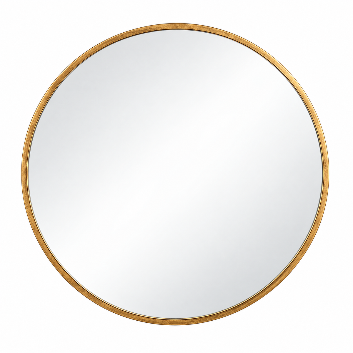 Adaline Gold Framed Large Round Wall Mirror