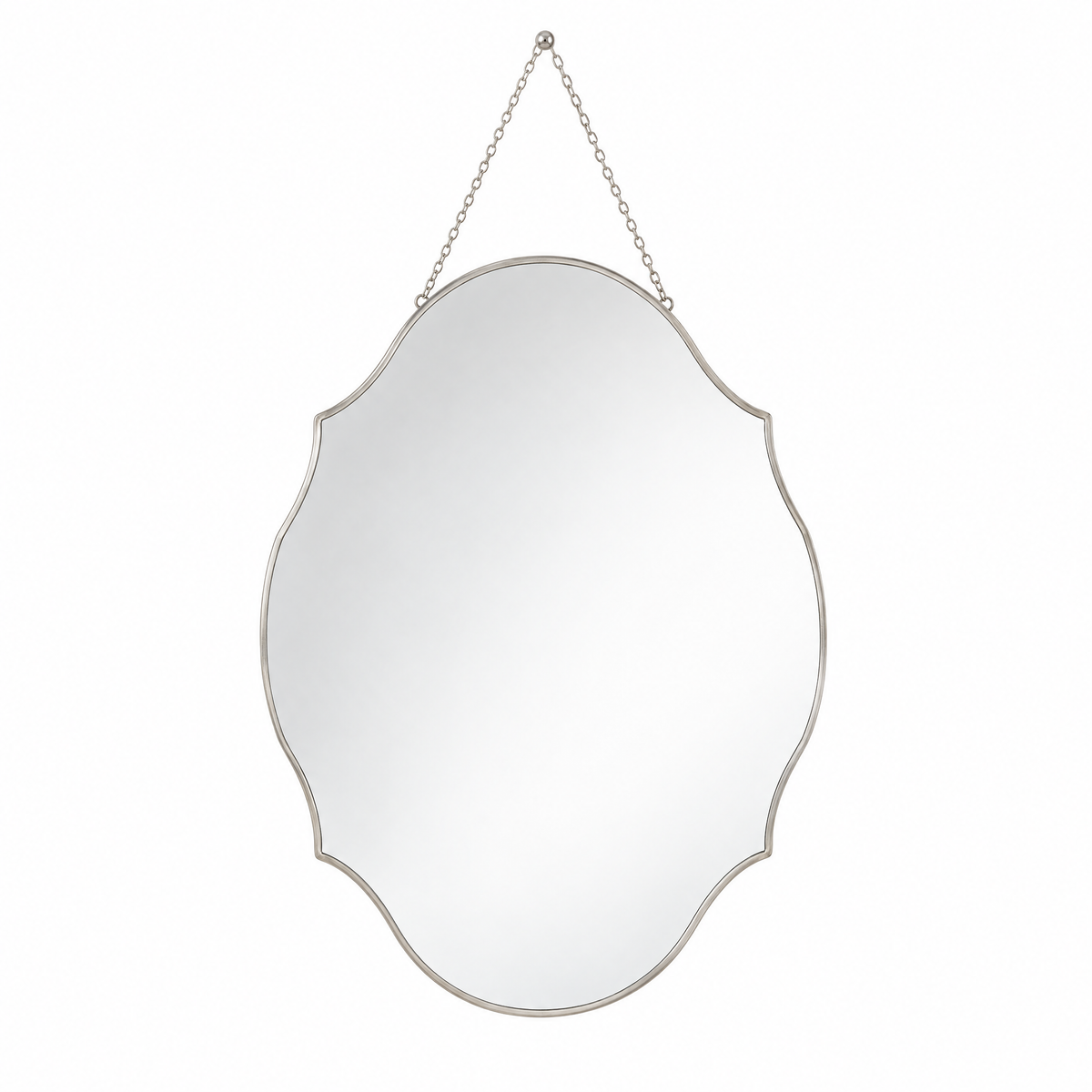 Primrose Ornate Frameless Beveled Wall Mirror