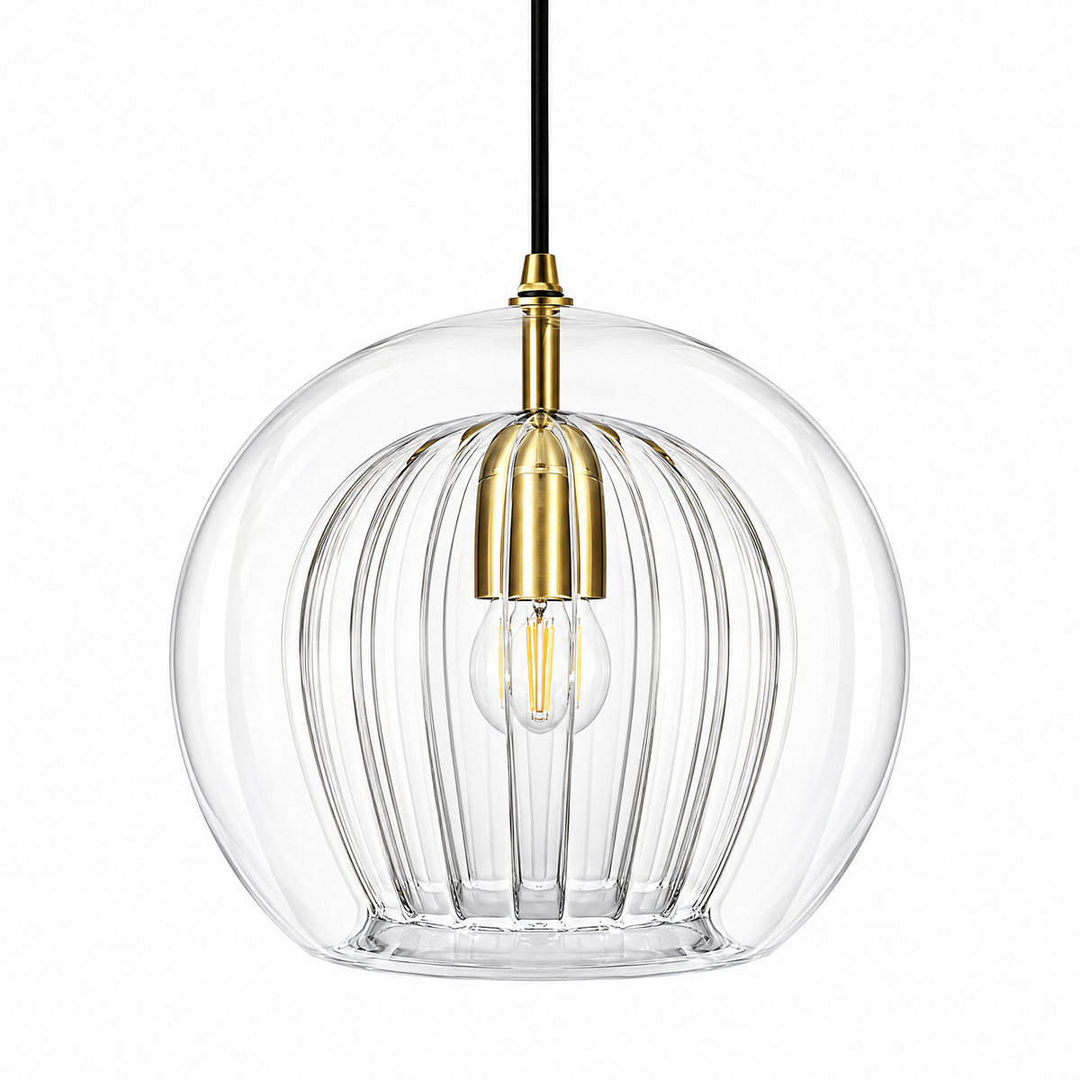 Odette Glass Globe Pendant Light