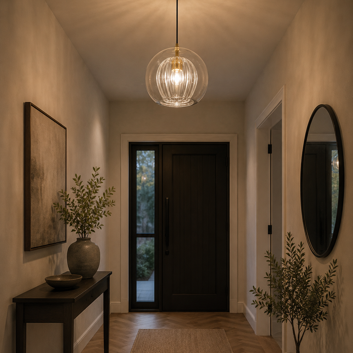 Odette Glass Globe Pendant Light