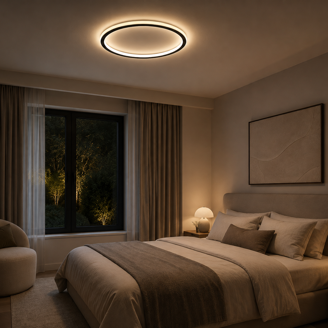 Vesna Oval LED Flush Mount Ceiling Light